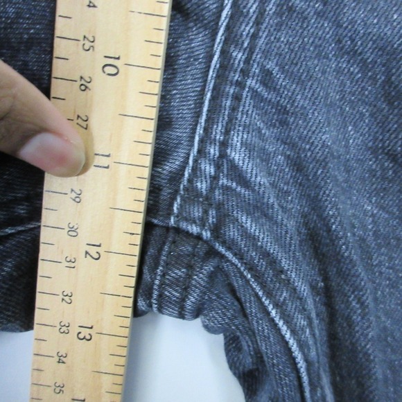 Aritzia Denim Forum Joni High Rise Loose Jeans Women 24 Black Denim Cotton 582 - Picture 7 of 12